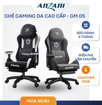 {GM 05} Anzani Ghế gaming Ghế Game Ghế công thái học - Da tổng hợp thoáng khí